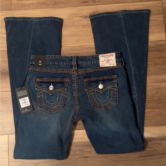 TRUE RELIGION NWT JOEY LOW RISE
FLARE JEANS Sz.28 MSRP $239 - Picture 11 of 14